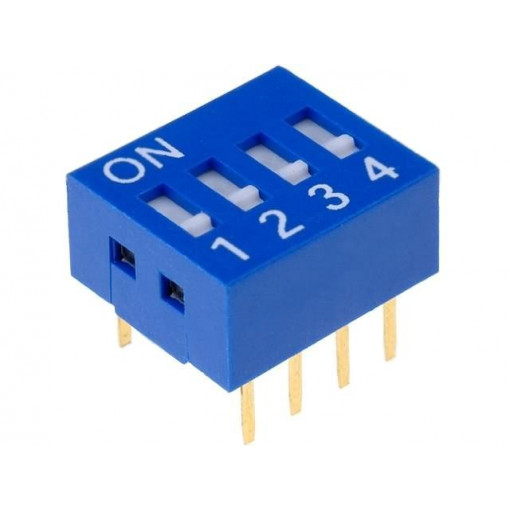 ; Switch: DIP-SWITCH; Poles number: 4; ON-OFF; 0.05A/12VDC; Pos: 2; NINIGI ; Switch: DIP-SWITCH; Poles number: 4; ON-OFF; 0.05A/12VDC; Pos: 2; NINIGI