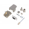 DSSK09-M-DBS-K; D-Sub; PIN: 9; plug; female; soldering; for cable; black; ENCITECH DSSK09-M-DBS-K; D-Sub; PIN: 9; plug; female; soldering; for cable; black; ENCITECH