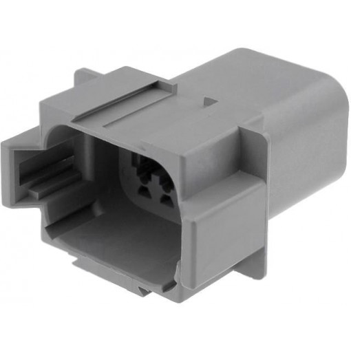DT04-08PA; Connector: wire-wire; DT; plug; male; PIN: 8; IP68; Locking: latch; DEUTSCH