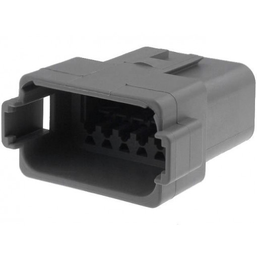 DT04-12PA; Connector: wire-wire; DT; plug; male; PIN: 12; IP68; Locking: latch; DEUTSCH