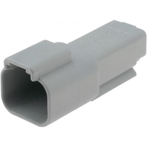 DT04-2P; Connector: wire-wire; DT; plug; male; PIN: 2; IP68; Locking: latch; DEUTSCH DT04-2P; Connector: wire-wire; DT; plug; male; PIN: 2; IP68; Locking: latch; DEUTSCH