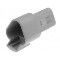 DT04-3P; Connector: wire-wire; DT; plug; male; PIN: 3; IP68; Locking: latch; DEUTSCH