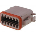 DT06-12SD; Connector: wire-wire; DT; plug; female; PIN: 12; IP68; Locking: latch; DEUTSCH
