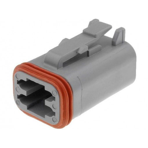 DT06-4S; Connector: wire-wire; DT; plug; female; PIN: 4; IP68; Locking: latch; DEUTSCH