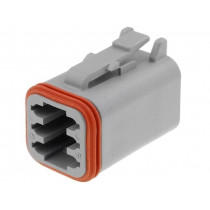 DT06-6S; Connector: wire-wire; DT; plug; female; PIN: 6; IP68; Locking: latch; DEUTSCH