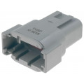 DTM04-08PA; Connector: wire-wire; DTM; plug; male; PIN: 8; IP68; Locking: latch; DEUTSCH