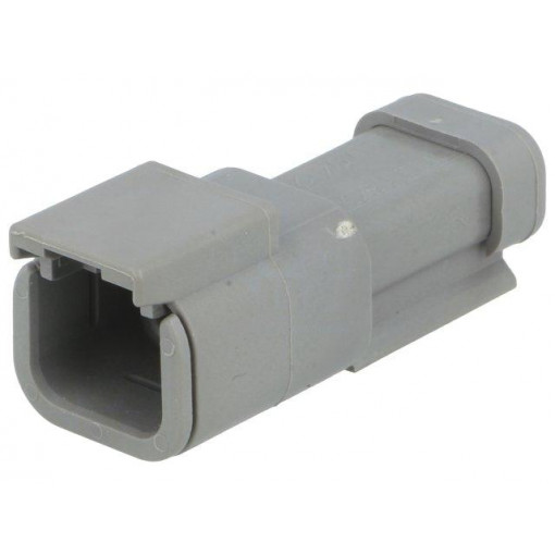 DTM04-2P-E003; Connector: wire-wire; DTM; plug; male; PIN: 2; IP68; Locking: latch; DEUTSCH