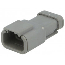 DTM04-3P-E003; Connector: wire-wire; DTM; plug; male; PIN: 3; IP68; Locking: latch; DEUTSCH
