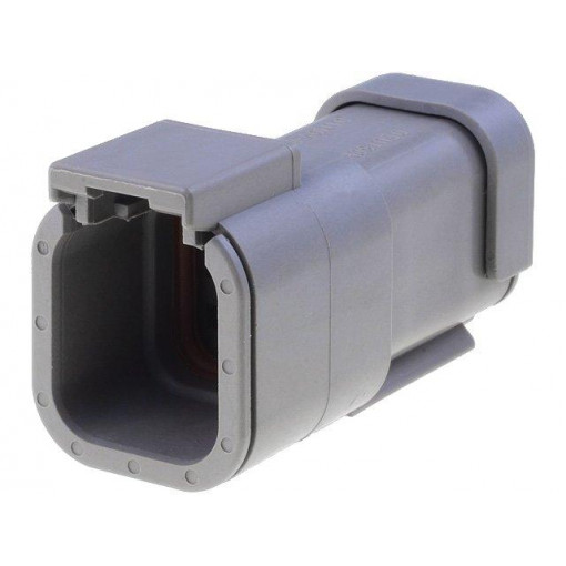 DTM04-6P-E003; Connector: wire-wire; DTM; plug; male; PIN: 6; IP68; Locking: latch; DEUTSCH