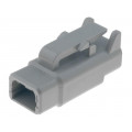 DTM06-2S; Connector: wire-wire; DTM; plug; female; PIN: 2; IP68; Locking: latch; DEUTSCH