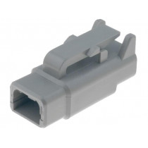 DTM06-2S; Connector: wire-wire; DTM; plug; female; PIN: 2; IP68; Locking: latch; DEUTSCH