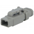 DTM06-2S-E007; Connector: wire-wire; DTM; plug; female; PIN: 2; IP68; Locking: latch; DEUTSCH