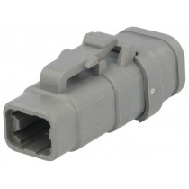 DTM06-4S-E007; Connector: wire-wire; DTM; plug; female; PIN: 4; IP68; Locking: latch; DEUTSCH