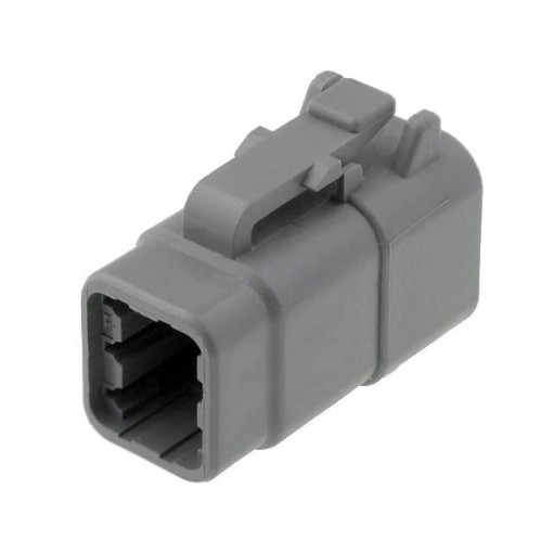 DTM06-6S; Connector: wire-wire; DTM; plug; female; PIN: 6; IP68; Locking: latch; DEUTSCH