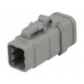 DTM06-6S-E007; Connector: wire-wire; DTM; plug; female; PIN: 6; IP68; Locking: latch; DEUTSCH