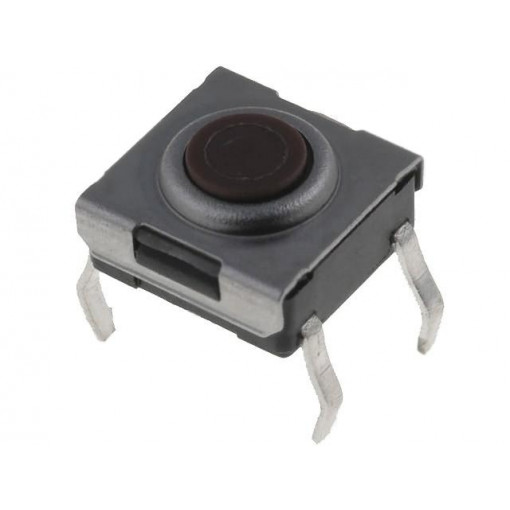 DTSHW6-6N-B; Microswitch TACT; SPST-NO; Pos: 2; 0.05A/12VDC; THT; none; 1.6N; CANAL ELECTRONIC DTSHW6-6N-B; Microswitch TACT; SPST-NO; Pos: 2; 0.05A/12VDC; THT; none; 1.6N; CANAL ELECTRONIC