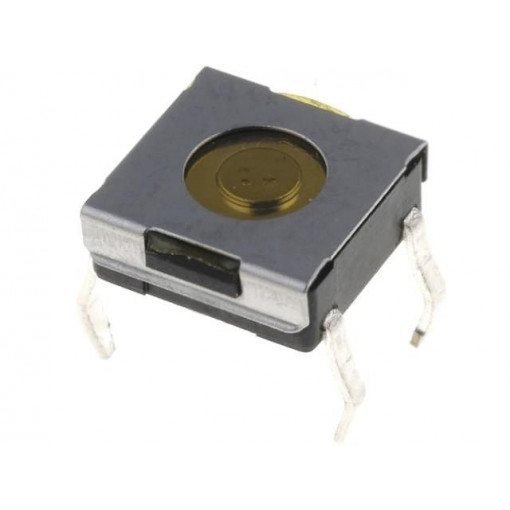 DTSHW6-8S-B; Microswitch TACT; SPST-NO; Pos: 2; 0.05A/12VDC; THT; none; 1.6N; CANAL ELECTRONIC
