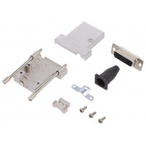 6355-0041-12; D-Sub; PIN: 26; plug; female; straight; soldering; for cable; black; ENCITECH