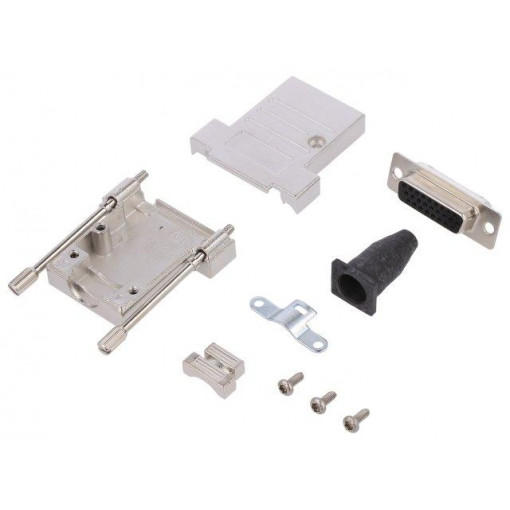 6355-0041-12; D-Sub; PIN: 26; plug; female; straight; soldering; for cable; black; ENCITECH