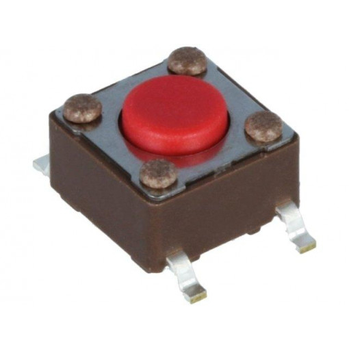 DTSM-61R-V-B; Microswitch TACT; SPST-NO; Pos: 2; 0.05A/12VDC; SMT; none; 2.6N; DIPTRONICS