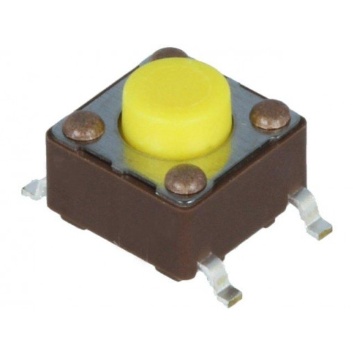 DTSM-62Y-V-B; Microswitch TACT; SPST-NO; Pos: 2; 0.05A/12VDC; SMT; none; 5.2N; DIPTRONICS