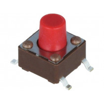 DTSM-63R-V-B; Microswitch TACT; SPST-NO; Pos: 2; 0.05A/12VDC; SMT; none; 2.6N; DIPTRONICS