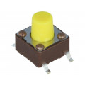 DTSM-63Y-V-B; Microswitch TACT; SPST-NO; Pos: 2; 0.05A/12VDC; SMT; none; 5.2N; DIPTRONICS