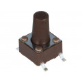 DTSM-65N-V-B; Microswitch TACT; SPST-NO; Pos: 2; 0.05A/12VDC; SMT; none; 1.6N; DIPTRONICS