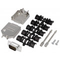 DTZK09-DMP-K; D-Sub; PIN: 9; plug; male; soldering; for cable; black; ENCITECH DTZK09-DMP-K; D-Sub; PIN: 9; plug; male; soldering; for cable; black; ENCITECH