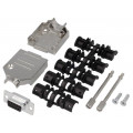 DTZK09-DMS-K; D-Sub; PIN: 9; plug; female; soldering; for cable; black; ENCITECH DTZK09-DMS-K; D-Sub; PIN: 9; plug; female; soldering; for cable; black; ENCITECH