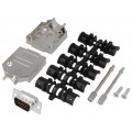 DTZK09-HDP-K; D-Sub HD; PIN: 15; plug; male; soldering; for cable; black; ENCITECH DTZK09-HDP-K; D-Sub HD; PIN: 15; plug; male; soldering; for cable; black; ENCITECH