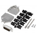 DTZK15-HDP-K; D-Sub HD; PIN: 26; plug; male; soldering; for cable; black; ENCITECH DTZK15-HDP-K; D-Sub HD; PIN: 26; plug; male; soldering; for cable; black; ENCITECH
