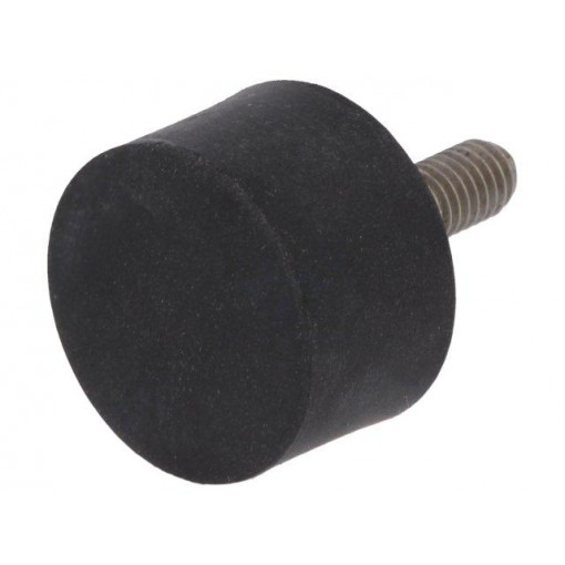 DVA.4-25-15-SST-M6-18-55; Vibroisolation foot; Ø: 25mm; H: 15mm; Shore hardness: 55±5; 797N; ELESA+GANTER