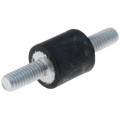 DVA.1-10-10-M4-10-55; Vibration damper; M4; Ø: 10mm; rubber; L: 10mm; Thread len: 10mm; ELESA+GANTER