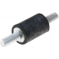 DVA.1-10-15-M4-10-55; Vibration damper; M4; Ø: 10mm; rubber; L: 15mm; Thread len: 10mm; ELESA+GANTER DVA.1-10-15-M4-10-55; Vibration damper; M4; Ø: 10mm; rubber; L: 15mm; Thread len: 10mm; ELESA+GANTER