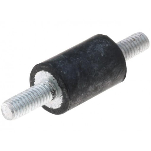 DVA.1-10-15-M4-10-55; Vibration damper; M4; Ø: 10mm; rubber; L: 15mm; Thread len: 10mm; ELESA+GANTER DVA.1-10-15-M4-10-55; Vibration damper; M4; Ø: 10mm; rubber; L: 15mm; Thread len: 10mm; ELESA+GANTER
