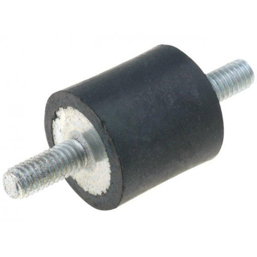 DVA.1-15-10-M4-10-70; Vibration damper; M4; Ø: 15mm; rubber; L: 10mm; Thread len: 10mm; ELESA+GANTER
