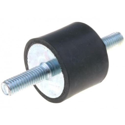 DVA.1-25-20-M6-18-55; Vibration damper; M6; Ø: 25mm; rubber; L: 20mm; Thread len: 18mm; ELESA+GANTER
