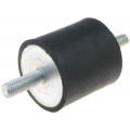 DVA.1-40-40-M8-23-55; Vibration damper; M8; Ø: 40mm; rubber; L: 40mm; Thread len: 23mm; ELESA+GANTER