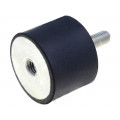 DVA.2-40-30-M8-23-55; Vibration damper; M8; Ø: 40mm; rubber; L: 30mm; Thread len: 23mm; ELESA+GANTER