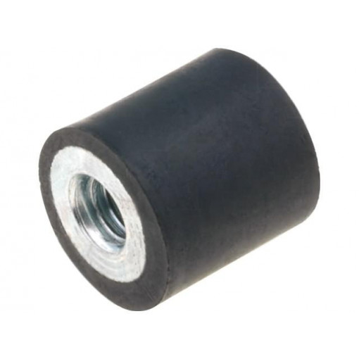 DVA.3-10-10-M4-55; Vibration damper; M4; Ø: 10mm; rubber; L: 10mm; H: 4mm; 90N; 36N/mm; ELESA+GANTER