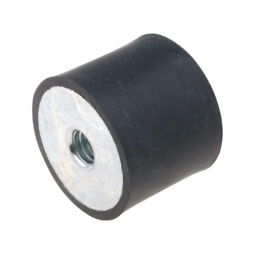 DVA.3-25-20-M6-55; Vibration damper; M6; Ø: 25mm; rubber; L: 20mm; H: 6mm; 605N; 121N/mm; ELESA+GANTER