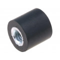 DVA.3-8-8M3-55; Vibration damper; M3; Ø: 8mm; rubber; L: 8mm; H: 3mm; 75N; 38N/mm; ELESA+GANTER