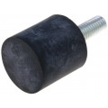 DVA.4-20-20-M6-18-55; Vibroisolation foot; Ø: 20mm; H: 20mm; Shore hardness: 55±5; 302N; ELESA+GANTER