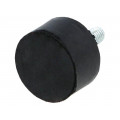 DVA.4-25-15-M6-18-40; Vibroisolation foot; Ø: 25mm; H: 15mm; Shore hardness: 40±5; 320N; ELESA+GANTER