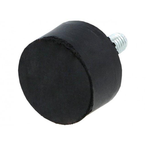 DVA.4-25-15-M6-18-40; Vibroisolation foot; Ø: 25mm; H: 15mm; Shore hardness: 40±5; 320N; ELESA+GANTER