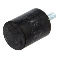 DVA.4-25-30-M6-18-55; Vibroisolation foot; Ø: 25mm; H: 30mm; Shore hardness: 55±5; 509N; ELESA+GANTER