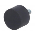 DVA.4-30-20-M8-20-55; Vibroisolation foot; Ø: 30mm; H: 20mm; Shore hardness: 55±5; 924N; ELESA+GANTER