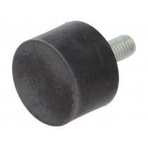 DVA.4-30-20-M8-20-40; Vibroisolation foot; Ø: 30mm; H: 20mm; Shore hardness: 40±5; 310N; ELESA+GANTER