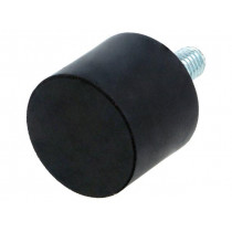 DVA.4-30-25-M8-20-55; Vibroisolation foot; Ø: 30mm; H: 25mm; Shore hardness: 55±5; 815N; ELESA+GANTER